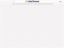 Tablet Screenshot of cakechooser.com